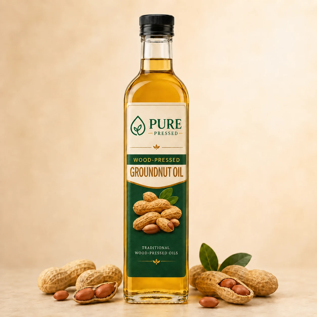 Pure Pressed Groundnut Oil